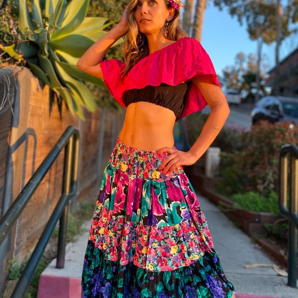 Floral multi patterned skirt - Picture 6 of 6